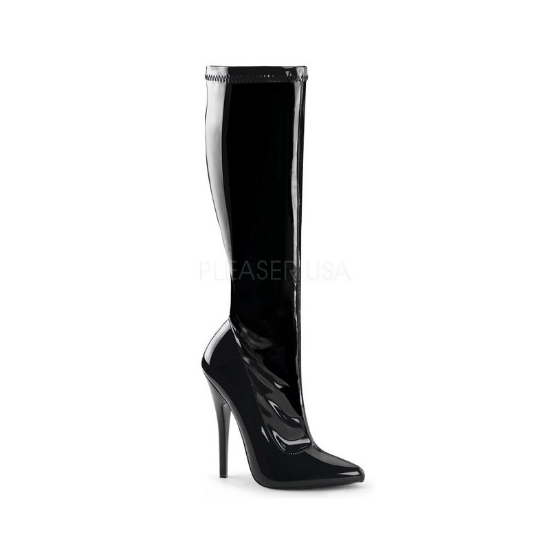 Nero Verniciato 15 cm DOMINA-2000 Stivali Tacco Alto Donna