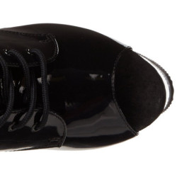 Nero Trasparente 18 cm ADORE-1021 stivaletti con plateau suola donna