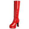 Rosso Vernice 13 cm ELECTRA-2020 Stivali Donna da Uomo