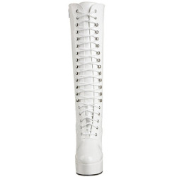 Bianco Vernice 13 cm ELECTRA-2020 Stivali Donna da Uomo