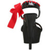 Nero Rosso Vernice 15 cm DELIGHT-615 Scarpa Stiletto Altissimo