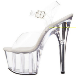 Bianco 18 cm ADORE-708 Plexiglass Plateau Tacchi Alti a Spillo