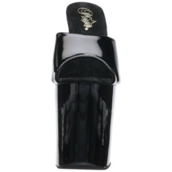 Nero Vernice 20 cm FLAMINGO-801 Pantofole Tacco Alto Donna