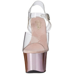 Pink Trasparente 18 cm SKY-308 Plateau Tacchi Alti a Spillo