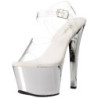 Argento Trasparente 18 cm SKY-308 Plateau Tacchi Alti a Spillo