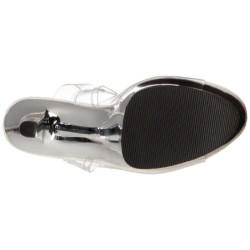 Argento Trasparente 18 cm SKY-308 Plateau Tacchi Alti a Spillo