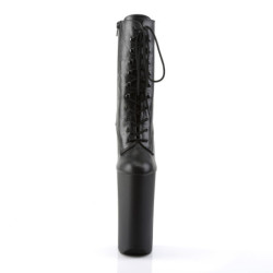 Nero Vegano 25,5 cm BEYOND-1020 tacchi estremi - stivaletti più plateau alto