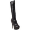 Nero Opaco 15 cm Pleaser DELIGHT-2000 Stivali Donna