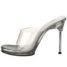 Trasparente 11,5 cm FABULICIOUS CHIC-01 Plateau Mules Alto