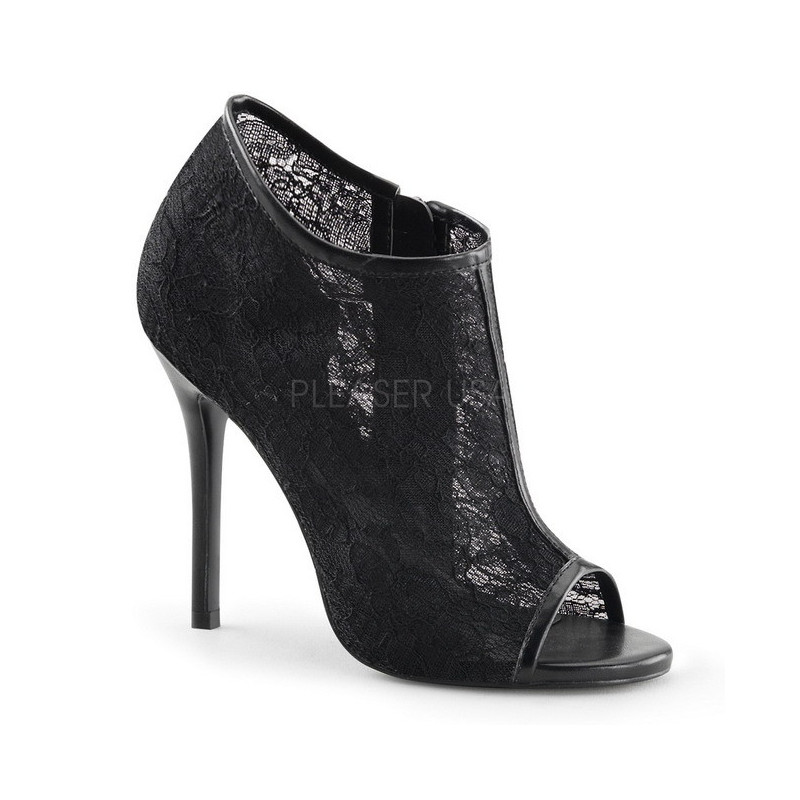 Nero Tessuto 13 cm AMUSE-56 Scarpe Décolleté da Sera