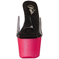 Rosa 18 cm ADORE-701UVG neon plateau ciabatta donna con tacco