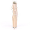 Beige Verniciata 20 cm FLAMINGO-1021 stivaletti con plateau suola donna