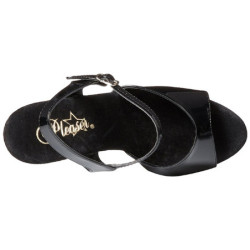 Nero 15 cm KISS-209MG Brillare Plateau Tacchi Alti a Spillo