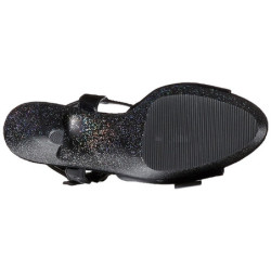 Nero 15 cm KISS-209MG Brillare Plateau Tacchi Alti a Spillo