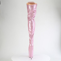 Glitter Rosa 20 cm FLAMINGO-3020GP stivali sopra il ginocchio con stringati