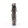 ADORE - 18 cm pleaser stivaletti tacco alto modello di serpente rosa