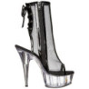 Nero Rete 16 cm Pleaser DELIGHT-1018MSH Plateau Stivaletti Donna