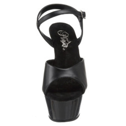 Nero Ecopelle 15 cm Pleaser KISS-209 Plateau Tacchi Alti a Spillo