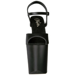 Nero Ecopelle 20 cm XTREME-809 Tacchi Alti Plateau