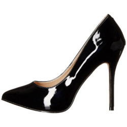 Nero Vernice 13 cm AMUSE-20 Tacchi altissimi da uomo
