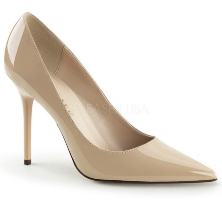 Beige Vernice 10 cm CLASSIQUE-20 Tacchi altissimi da uomo