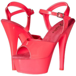 Rosa Neon 15 cm Pleaser KISS-209UV Plateau Tacchi Alti a Spillo