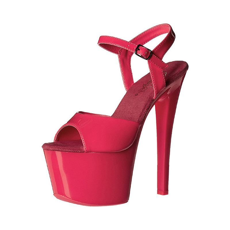 Rosa Neon 18 cm Pleaser SKY-309UV Plateau Tacchi Alti a Spillo
