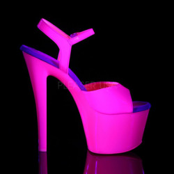 Rosa Neon 18 cm Pleaser SKY-309UV Plateau Tacchi Alti a Spillo