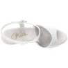 Bianco Vernice 18 cm ADORE-709 Plateau Calzature Tacchi Alti