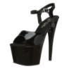 Nero Vernice 18 cm ADORE-709 Plateau Calzature Tacchi Alti
