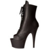 Nero Ecopelle 18 cm ADORE-1021 stivaletti con plateau suola donna