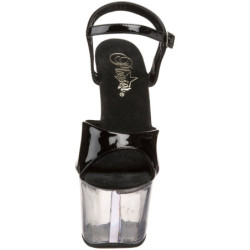 Nero Trasparente 18 cm Pleaser SKY-309 Plateau Tacchi Alti a Spillo