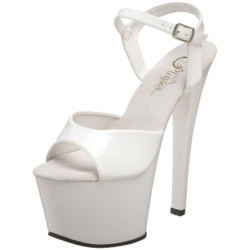 Bianco Vernice 18 cm Pleaser SKY-309 Plateau Calzature Tacchi Alti