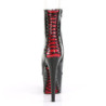 Verniciata 18 cm ADORE-1025 stivaletti pleaser con corsetto plateau