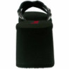 Nero 9 cm FUNN-29 Gotico Plateau Infradito Donna
