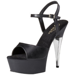 Nero Ecopelle 15 cm CAPTIVA-609 Plateau Tacchi Alti a Spillo