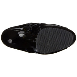 Nero Vernice 15 cm DELIGHT-1033 Plateau Stivaletti Donna Open Toe