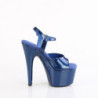 Blu 18 cm ADORE-709GP scintillare plateau sandali donna con tacco