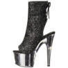 Nero scintillare 18 cm ADORE-1018G stivaletti plateau suola donna
