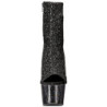 Nero scintillare 18 cm ADORE-1018G stivaletti plateau suola donna