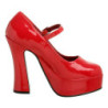 Rosso Vernice 13 cm DOLLY-50 Tacchi altissimi da uomo