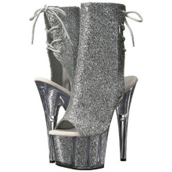 Argento scintillare 18 cm ADORE-1018G stivaletti plateau suola donna