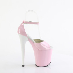 Verniciata 20 cm FLAMINGO-884 rosa scarpe pleaser con tacchi alti