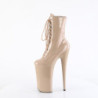 Beige Verniciata 25,5 cm BEYOND-1020 tacchi estremi - stivaletti più plateau alto