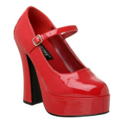 Rosso Vernice 13 cm DOLLY-50 Tacchi altissimi da uomo