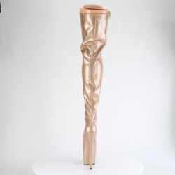 Glitter Dorati 20 cm FLAMINGO-3020GP stivali sopra il ginocchio con stringati
