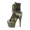 Camoflash Tela 18 cm ADORE-1020CAMO pleaser stivaletti con plateau