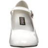 Bianco Vernice 5 cm SCHOOLGIRL-50 Scarpe Décolleté Classico Donna