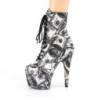 Banconote dollaro e Tela 18 cm ADORE-1020DP pleaser stivaletti con plateau