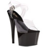 Trasparente 18 cm ADORE-708 Nero Plateau Tacchi Alti a Spillo